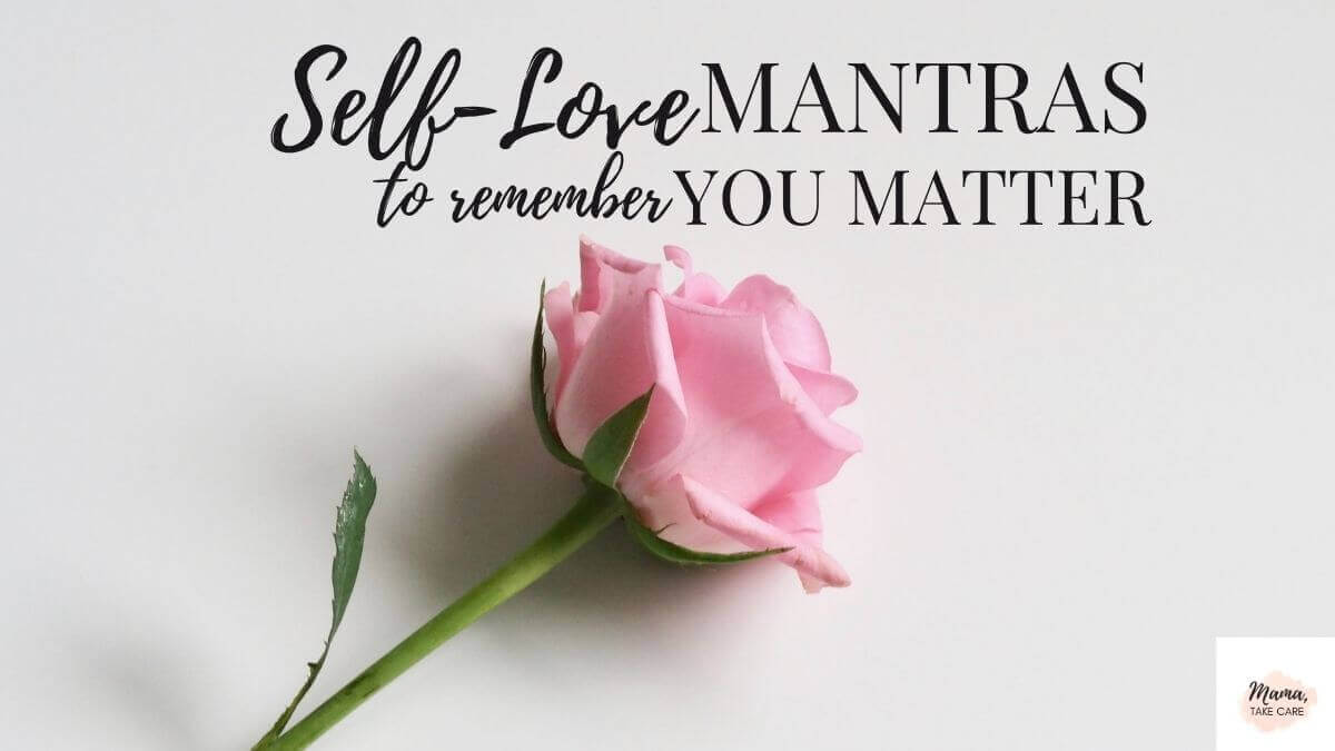 Self-love Mantras to remember you matter - pink rose