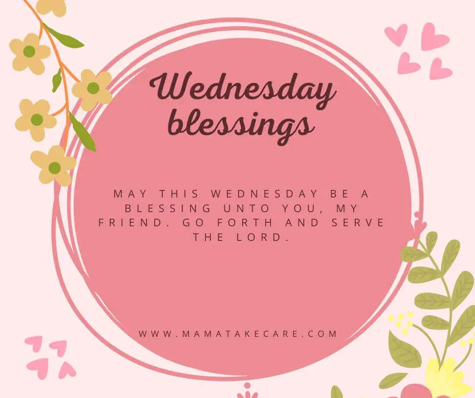 positive Wednesday blessings Facebook post